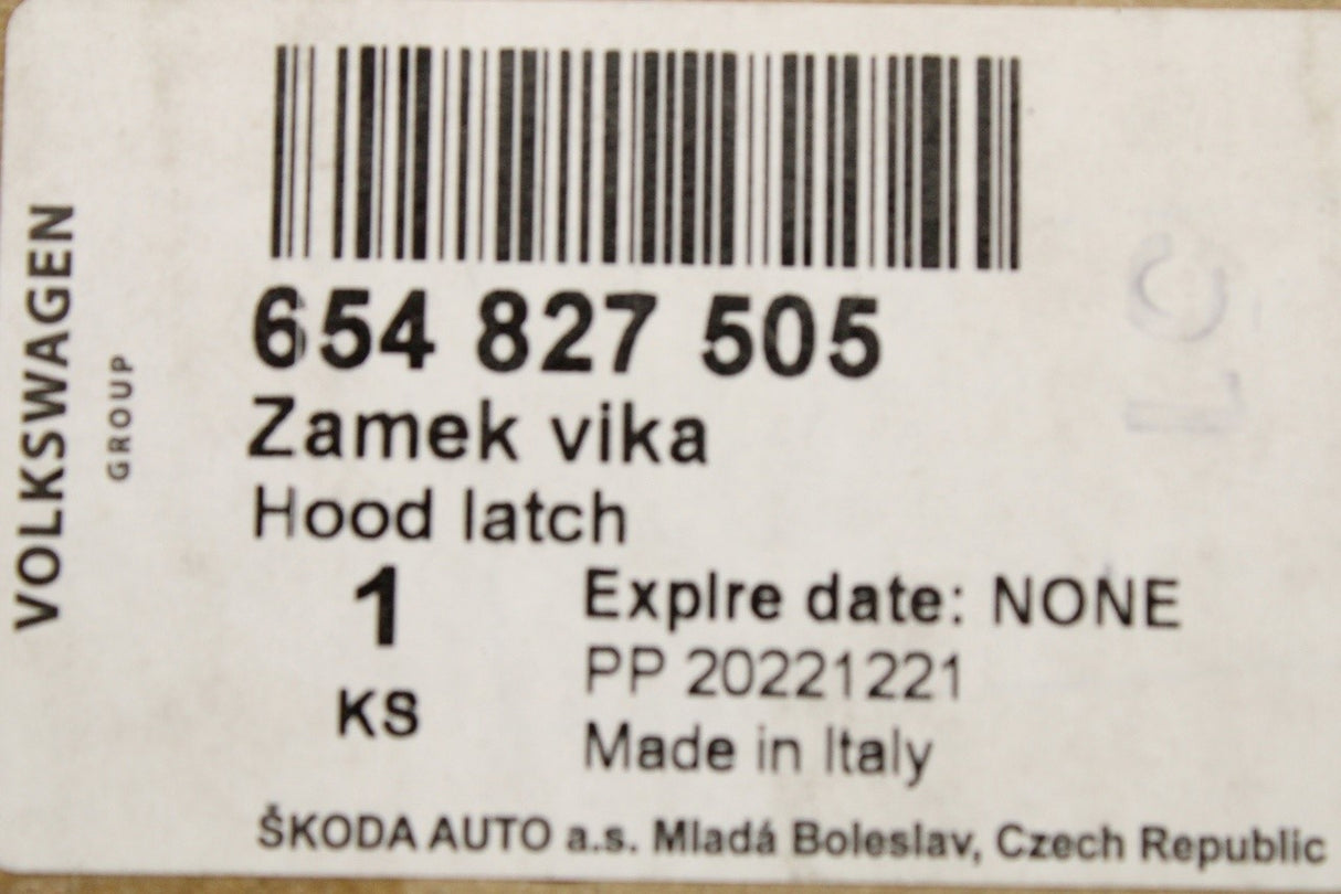 Skoda Octavia 20-on Kamiq 19-on Scala tailgate boot lid lock 654827505