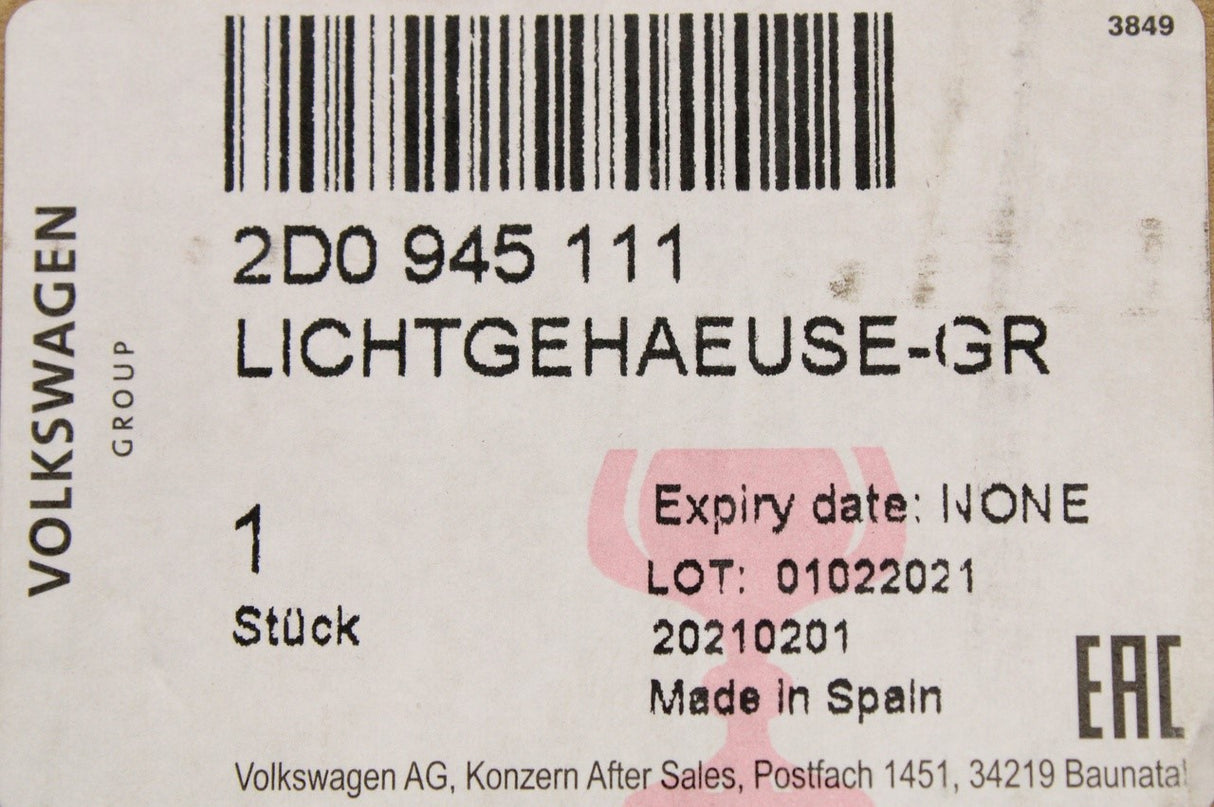 VW LT LT 4X4 1997-2007 tail light (rear left) 2D0945111