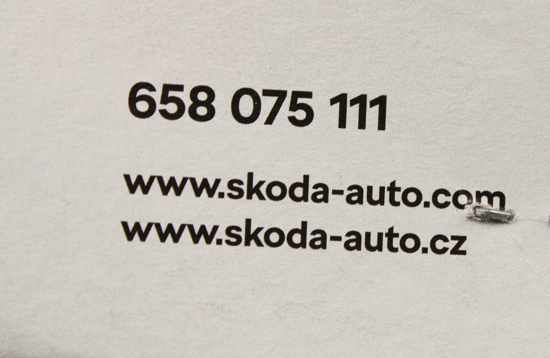 Skoda Kamiq Scala 2019-on mud flaps set (front & rear) 658075101/111