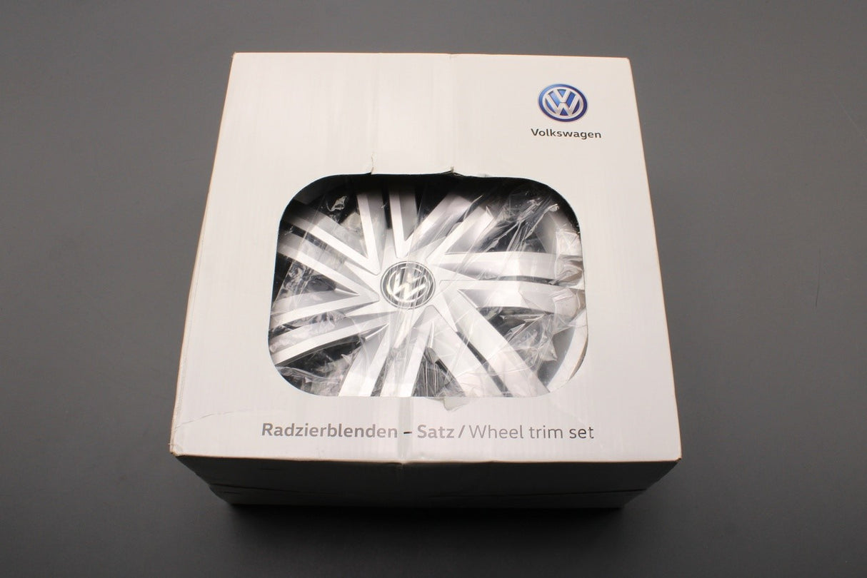 VW Polo AW 2018-on 14" accessory wheel trim hub caps set (x4) 2G0071454