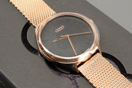 Audi women's rose gold watch 3102200400