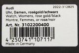 Audi women's rose gold watch 3102200400