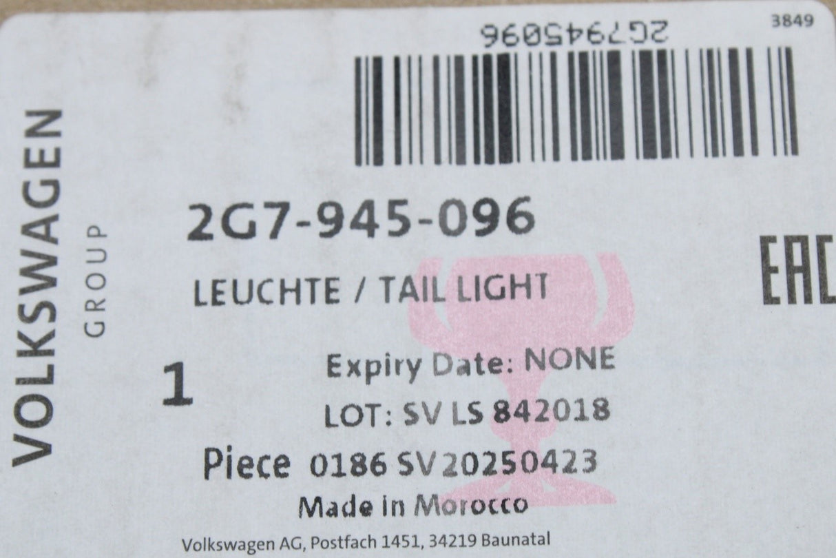 VW Taigo 2022-on LED tail light (right) 2G7945096