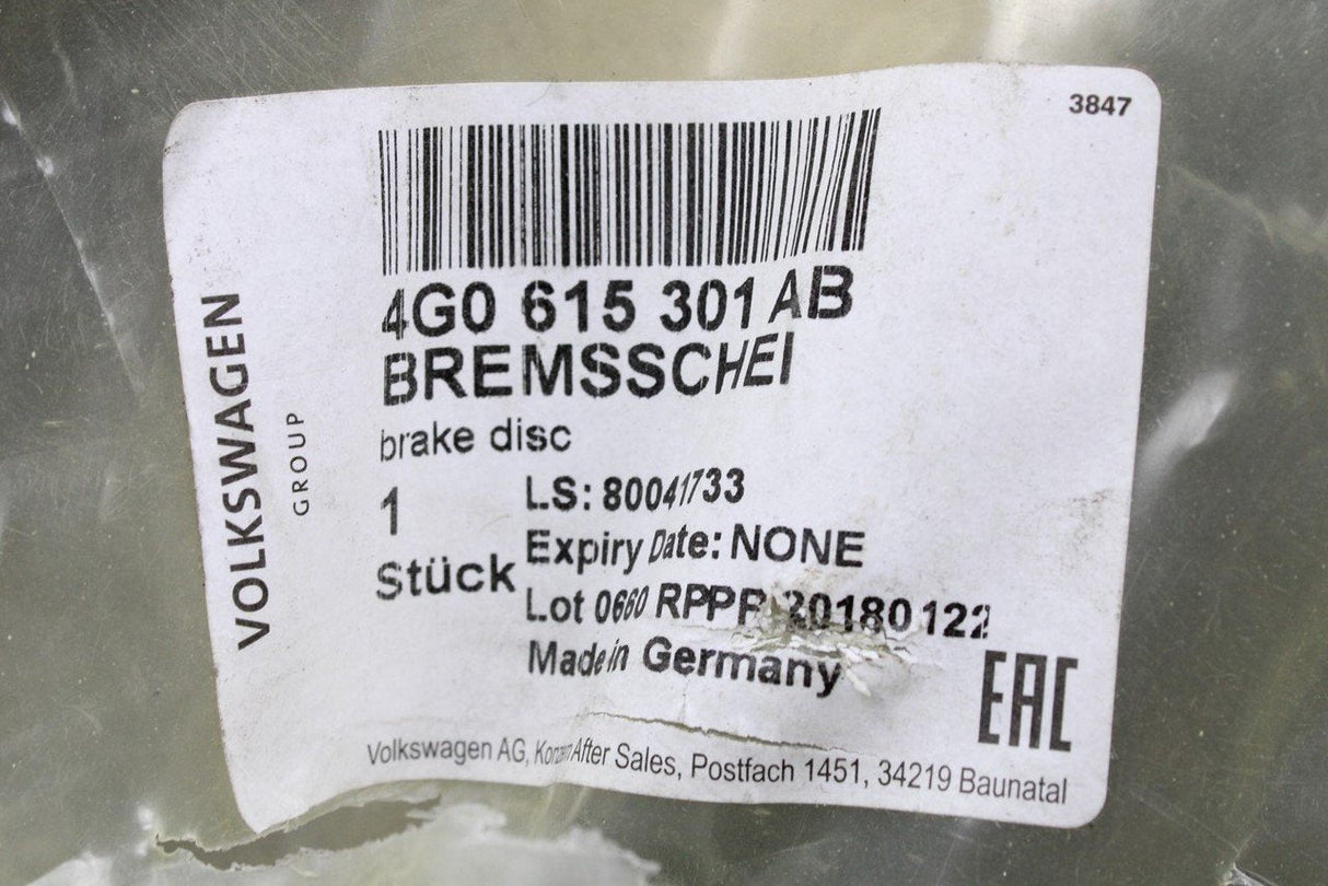 Audi A6 Allroad 2013-2018 345mm front brake discs (x2) 4G0615301AB