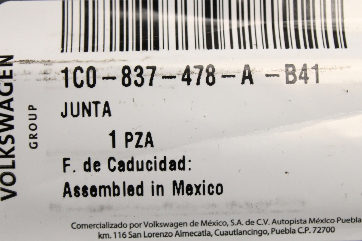 VW Beetle 1999-2010 window aperture seal (right outer) 1C0837478A B41