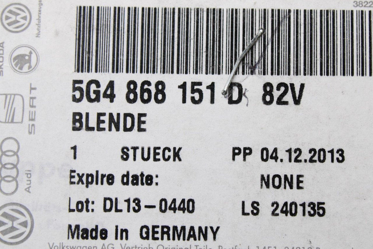 VW Golf MK7 MK7.5 2013-20 door panel tweeter (rear left) 5G4868151D 82V