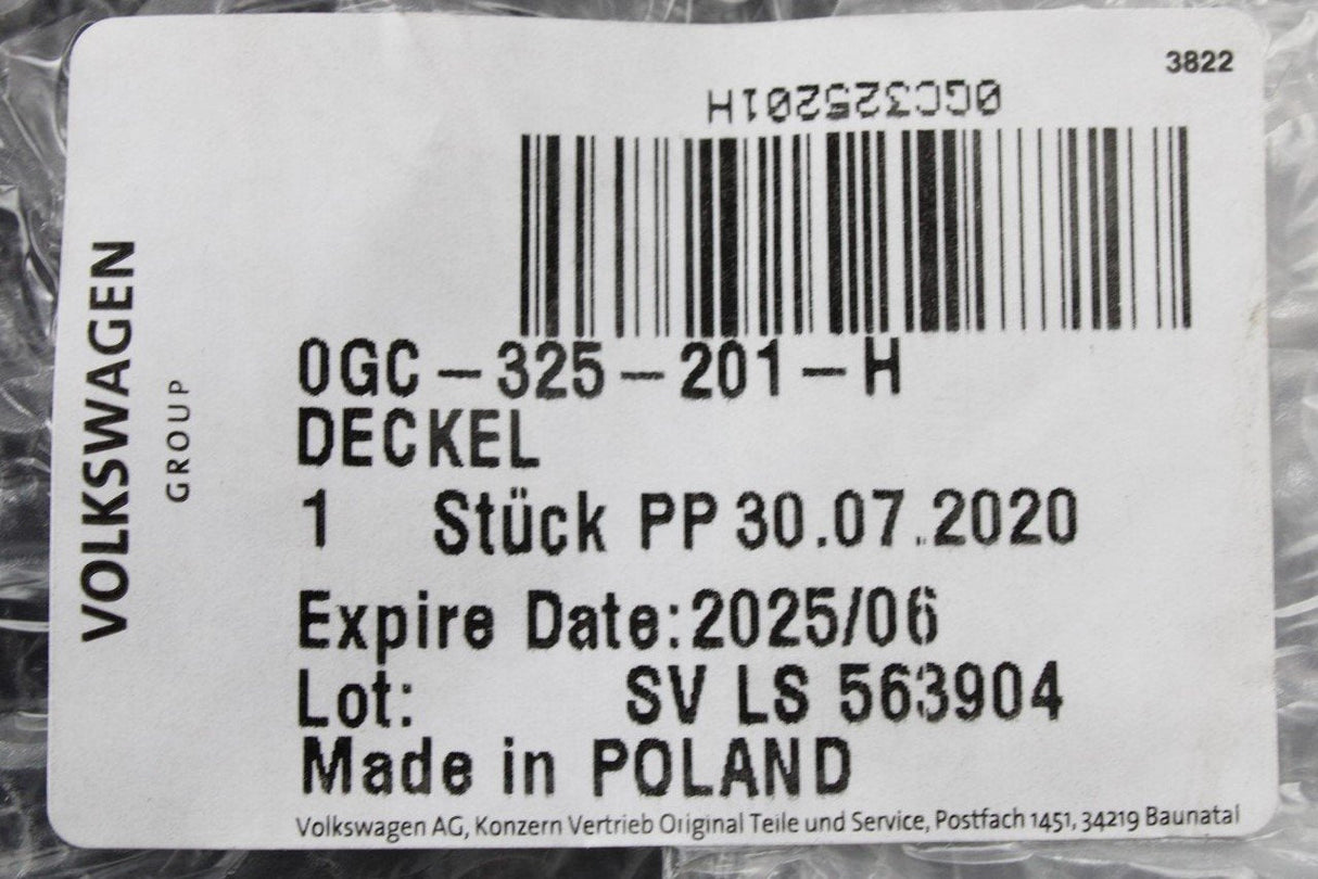 VW Audi Skoda SEAT 7 speed DSG gearbox mechatronic oil sump 0GC325201H