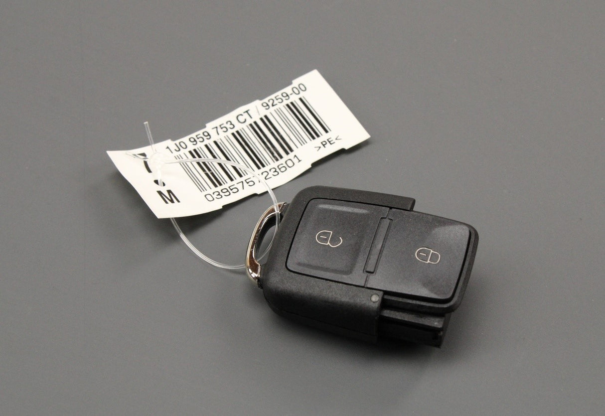 VW Golf Bora Polo T5 SEAT Leon Ibiza 2 button remote key fob 1J0959753CT