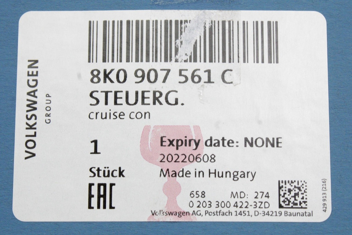 Audi A4 S4 RS4 A5 S5 RS5 front ACC radar sensor 8K0907561C