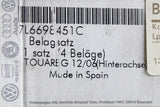 VW Touareg 2006-2010 brake pad set (rear) 7L6698451C