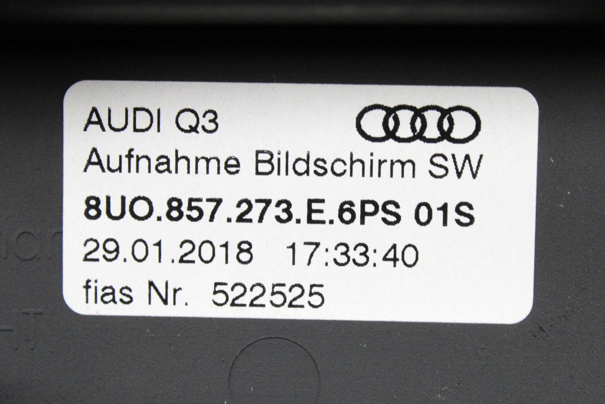 Audi Q3 RSQ3 2014-2018 head unit display bracket 8U0857273E 6PS