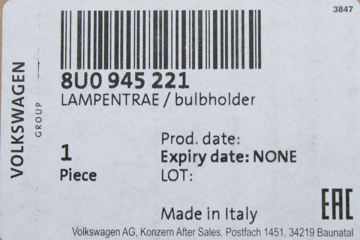 Audi Q3 2012-2018 rear light bulb holder (left) 8U0945221