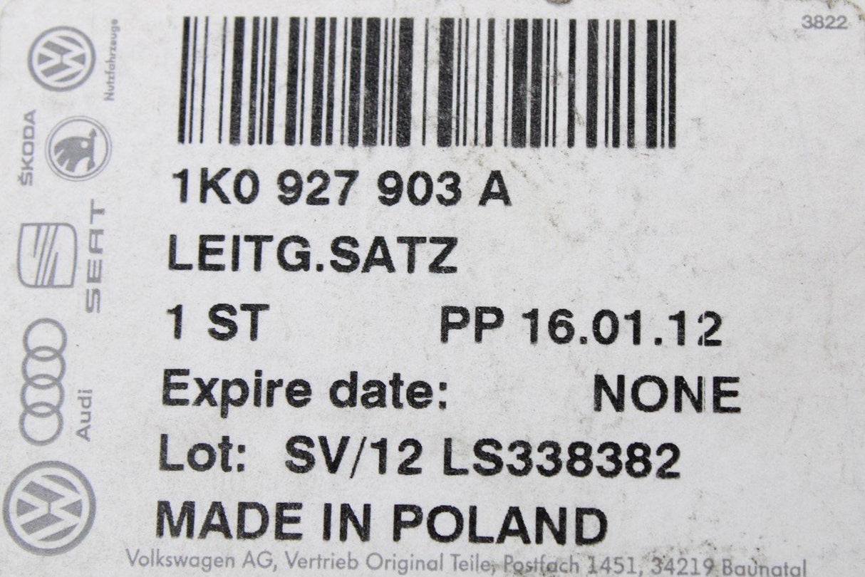 VW Audi Skoda SEAT speed sensor wiring harness (front right) 1K0927903A