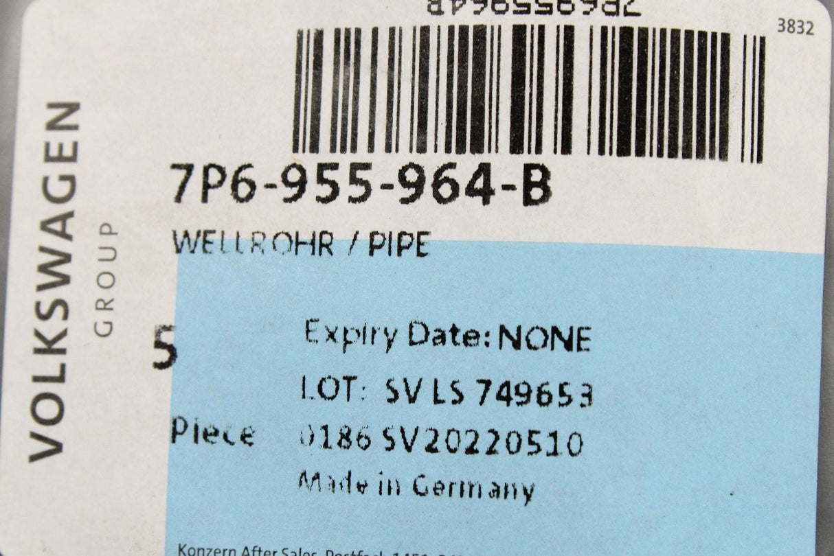 VW Golf Polo Arteon Tiguan T6 Touareg headlight washer hose 7P6955964B