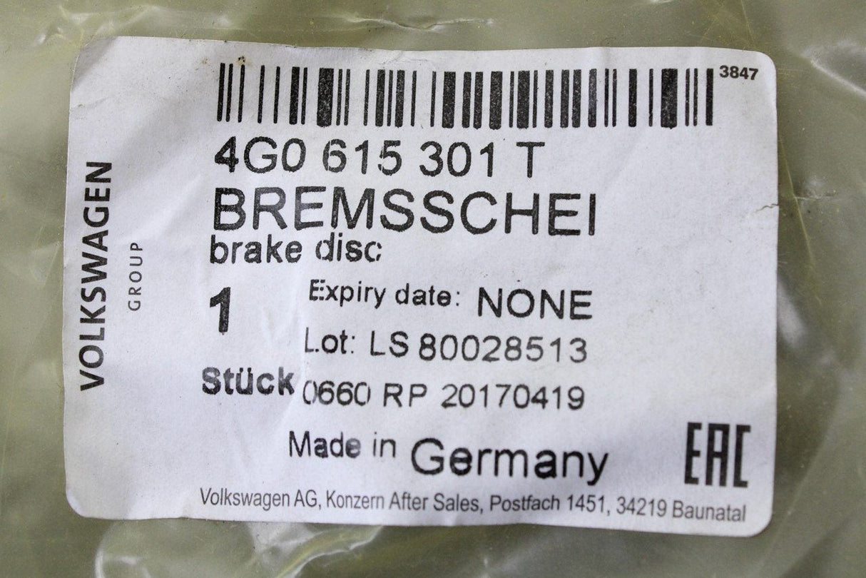 Audi A6 A7 A8 356mm front brake discs (x2) 4G0615301T