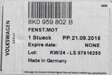 VW Audi SEAT window regulator motor (front right) 8K0959802B