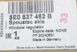 Skoda Octavia 2013-21 front window regulator (right) 5E0837462B