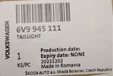 Skoda Fabia Estate 6V 2015-21 rear tail light (left) 6V9945111