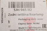 Skoda Rapid 2013-20 rear tail light unit (right) 5JH945112