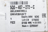 VW Golf Audi A3 Leon Octavia 1.4 TSI front driveshaft (right) 5Q0407272C
