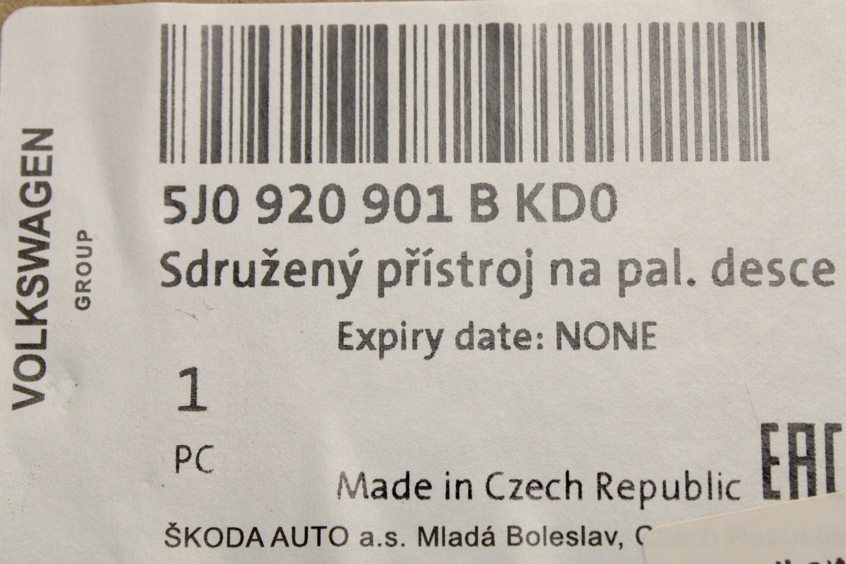 Skoda Fabia Roomster 06-10 1.2 instrument cluster (MPH) 5J0920901BKD0