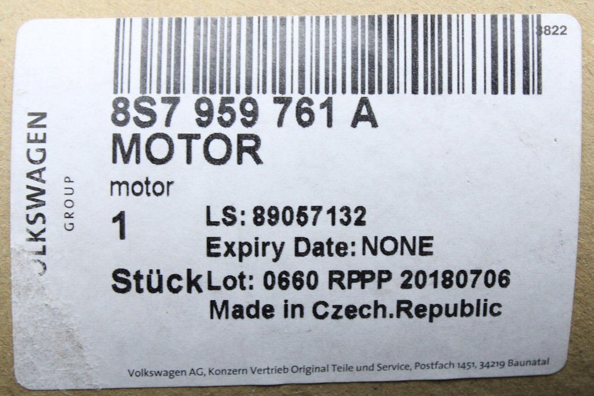 Audi RS4 RS5 TTRS electric seat backrest motor (front left) 8S7959761A