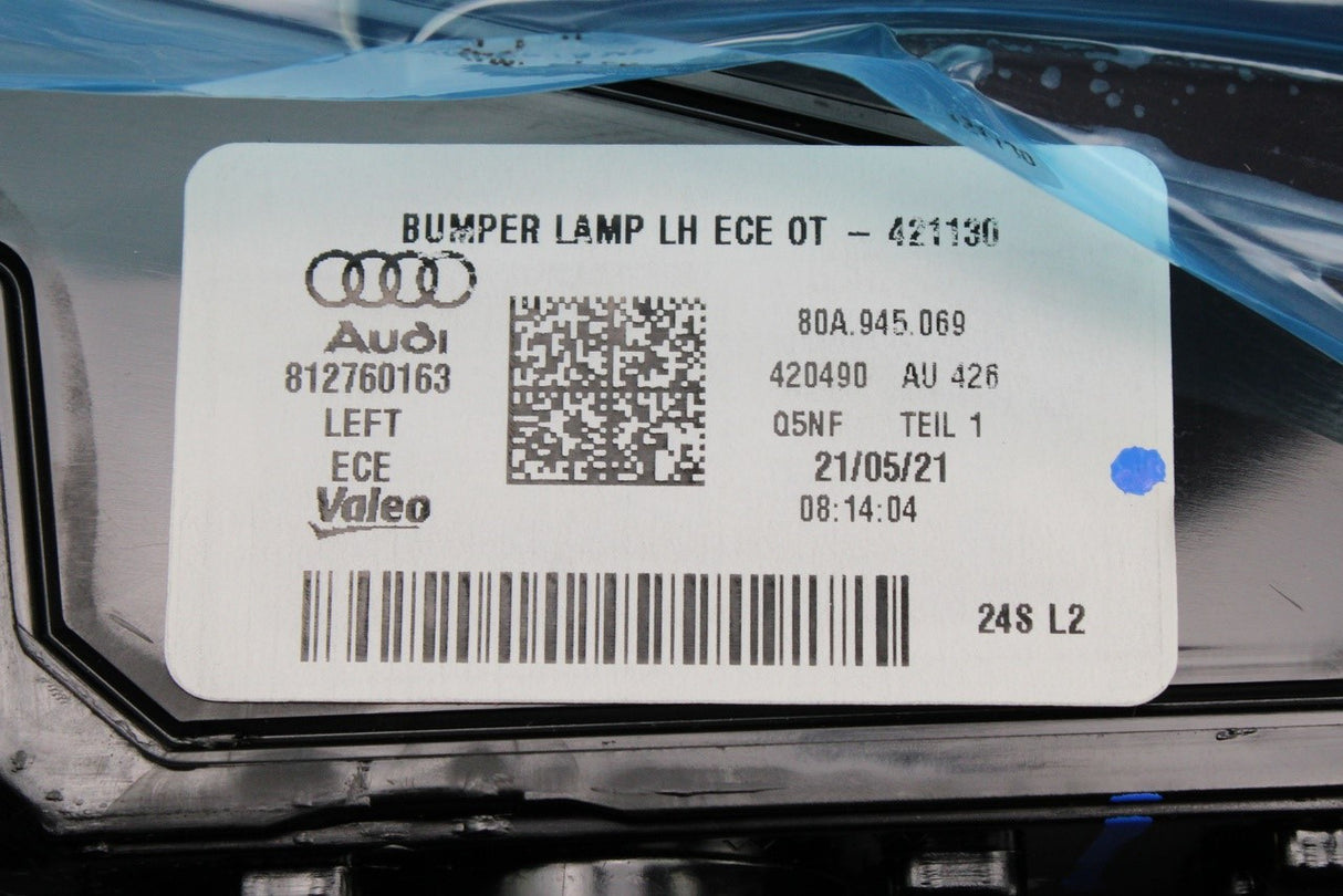 Audi Q5 2017-2025 lower bumper tail light (rear left) 80A945069