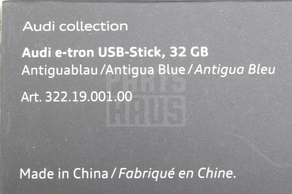 Audi e-Tron accessory 32GB USB stick 3221900100
