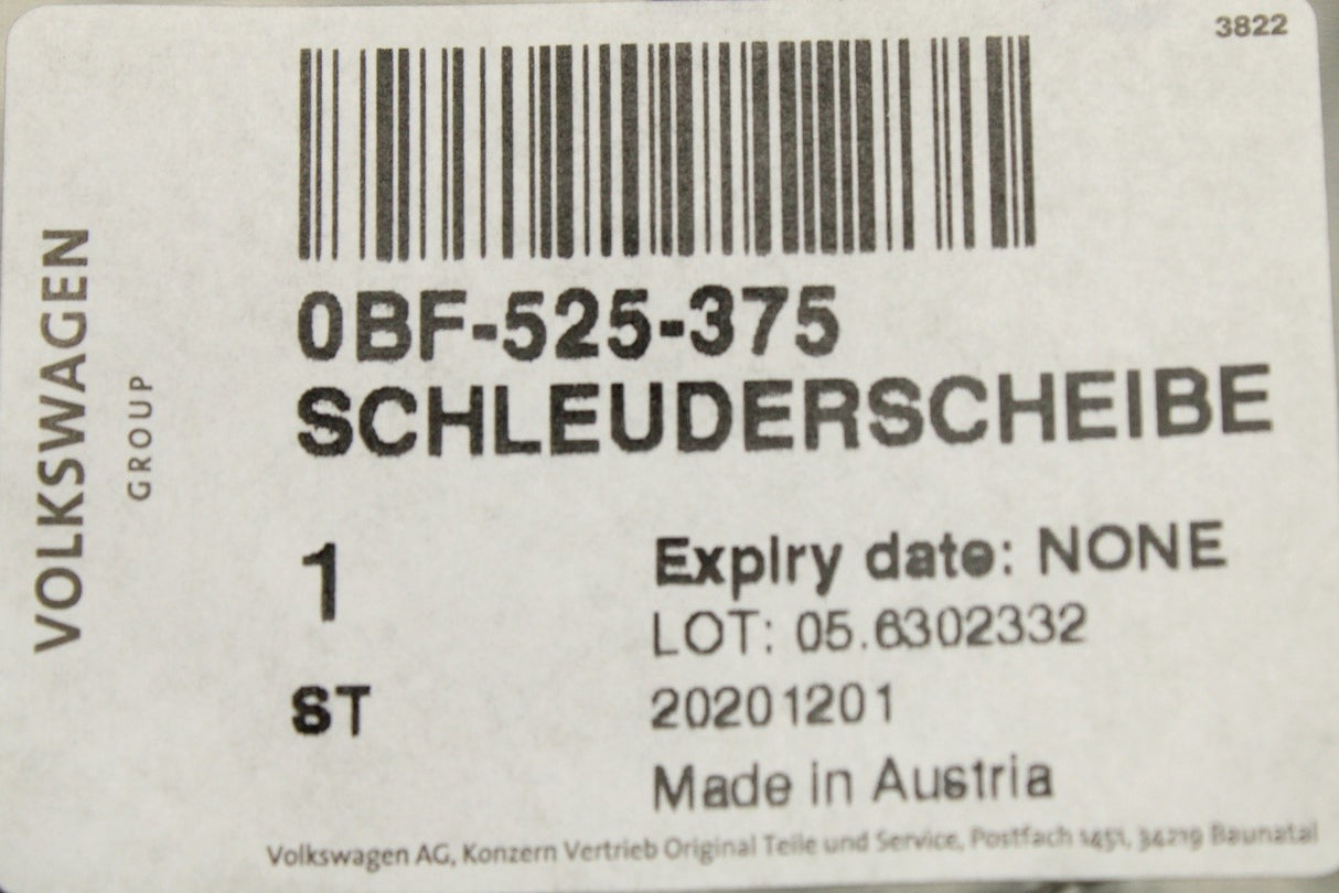 Audi A4 A5 A6 Q5 RSQ8 rear axle differential protective ring 0BF525375