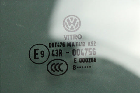 VW Beetle 2013-19 rear side window glass (right) 5C3845042F