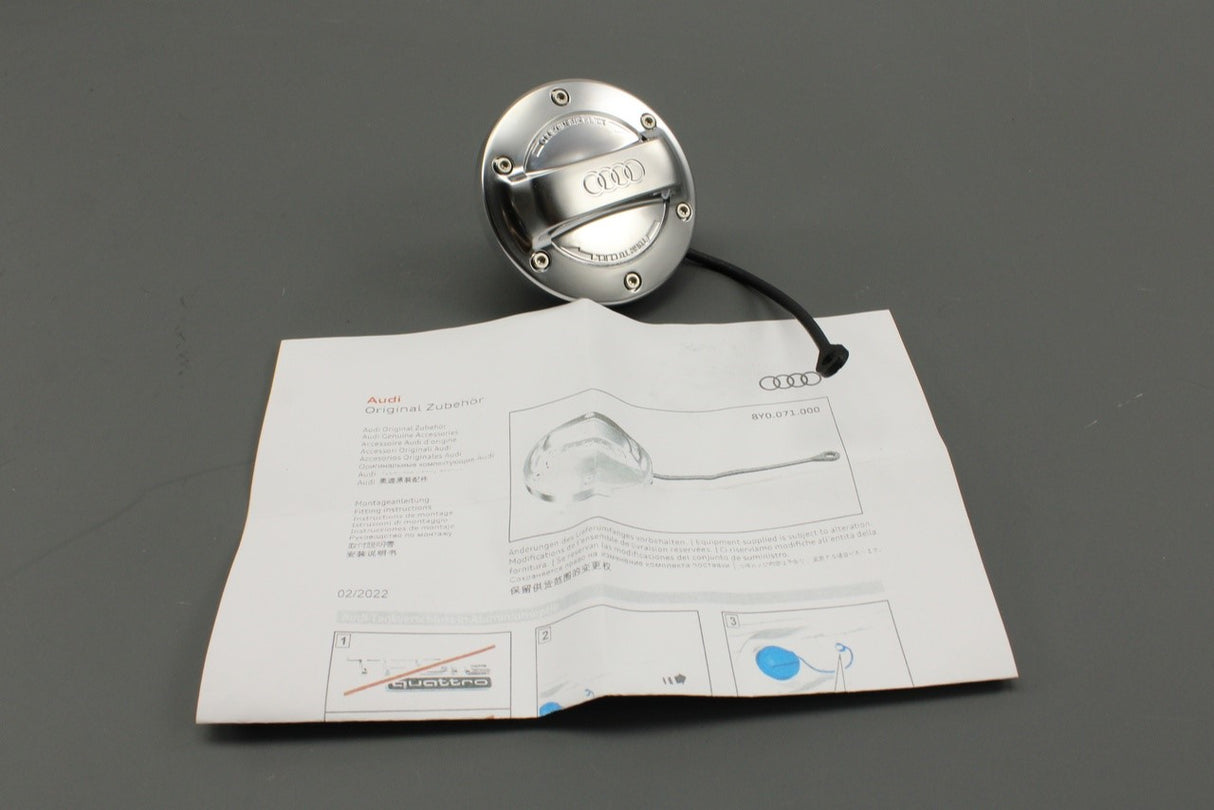 Audi A3 S3 RS3 Q2 Q3 Q5 RS6 RS7 RSQ8 aluminium fuel filler cap 8Y0071000