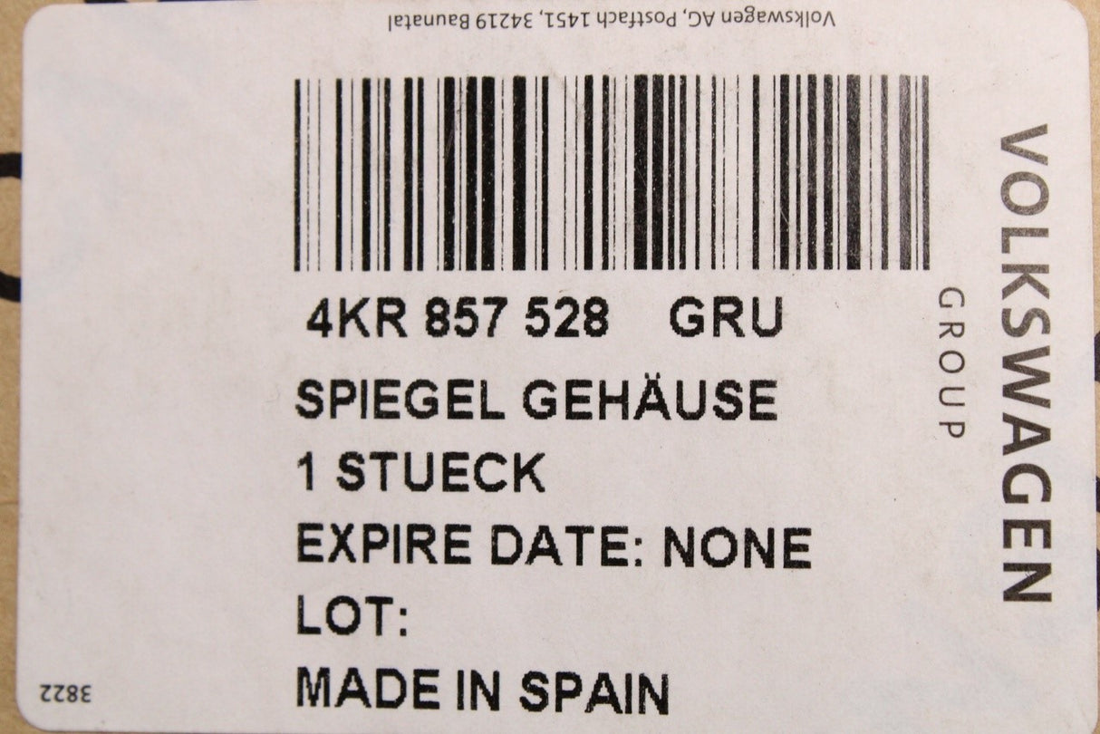 Audi e-tron 2019-on wing mirror cover cap primed (right) 4KR857528 GRU