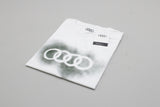 Audi rings logo spray effect white t-shirt (large) 3132200204