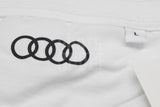 Audi rings logo spray effect white t-shirt (large) 3132200204