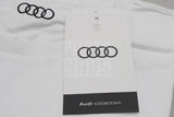Audi rings logo spray effect white t-shirt (medium) 3132200203