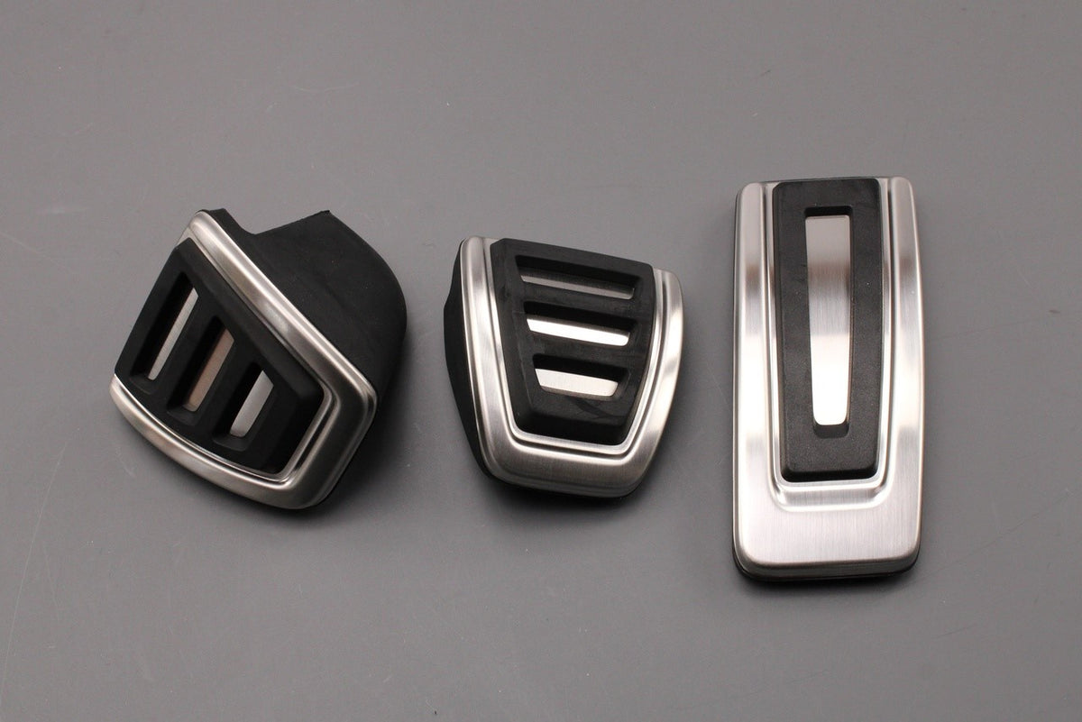 Audi A1 A3 Q3 Q2 TT RHD chrome pedal caps set (manual) 8V2064200, view 1