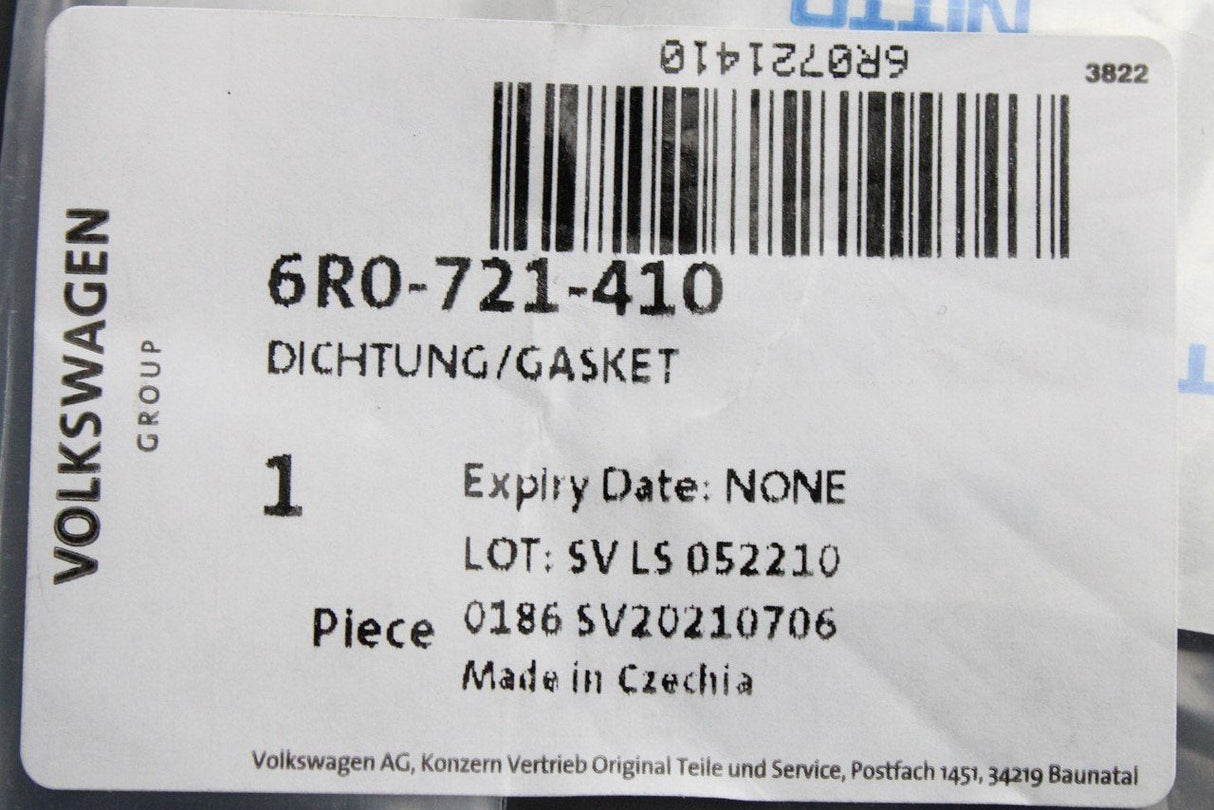 VW Polo Audi A1 Skoda SEAT Ibiza clutch pedal mechanism seal 6R0721410