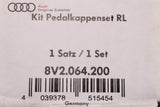 Audi A1 A3 Q3 Q2 TT RHD chrome pedal caps set (manual) 8V2064200