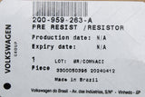 VW T-Cross Skoda Fabia Scala Kamiq heater fan blower resistor 2Q0959263A