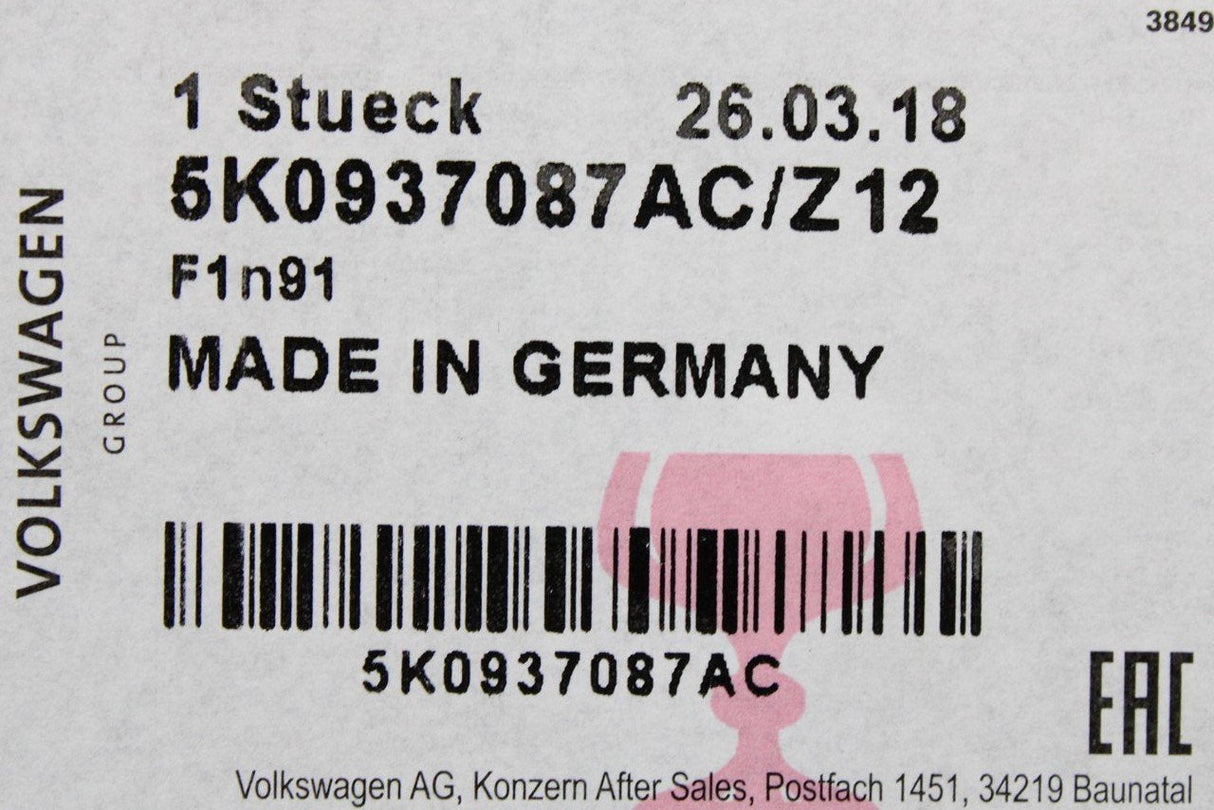 VW Caddy 2011-2015 BCM and OB power supply control unit 5K0937087AC Z12