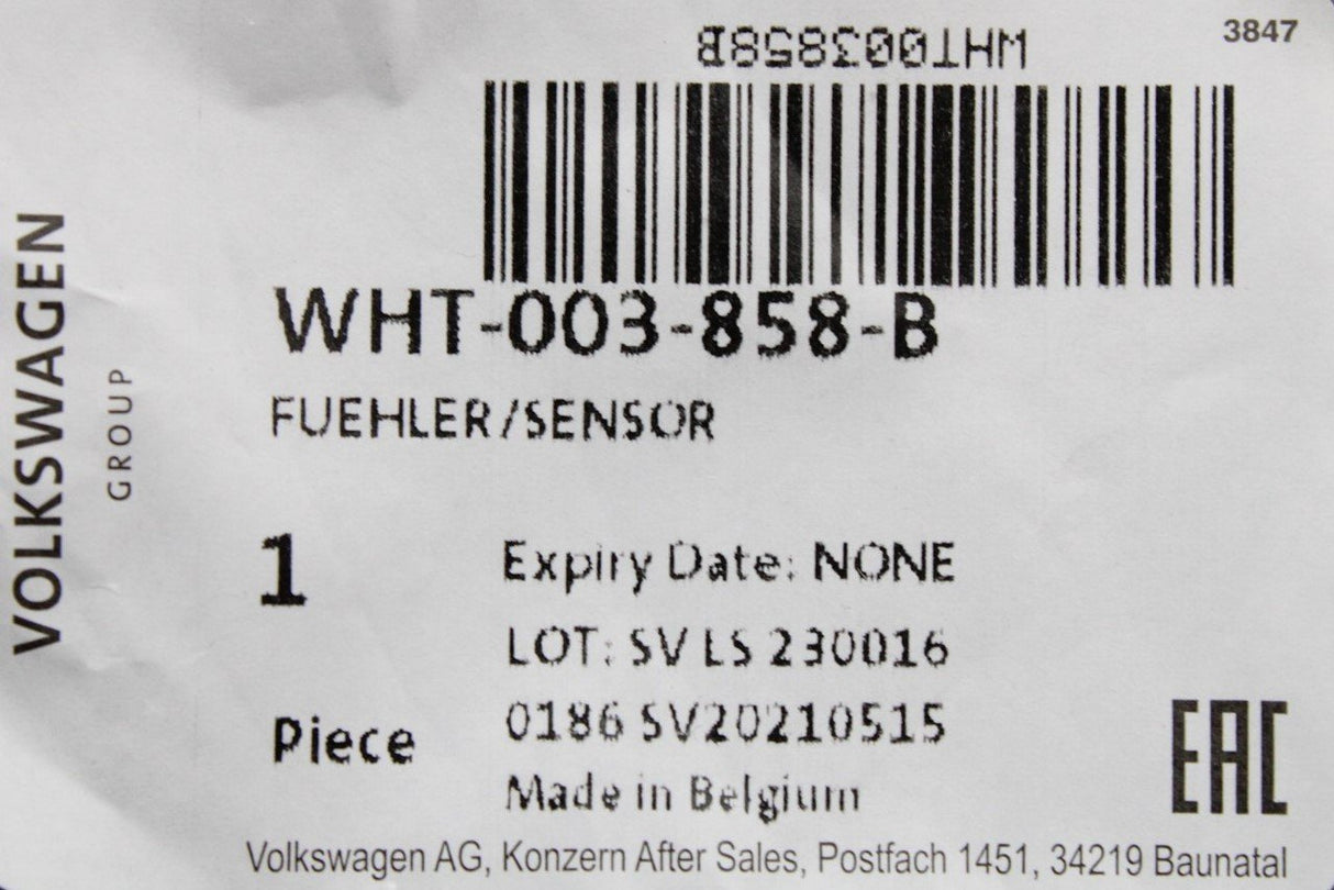 VW Audi Skoda SEAT wheel speed sensor for FWD (right rear) WHT003858B