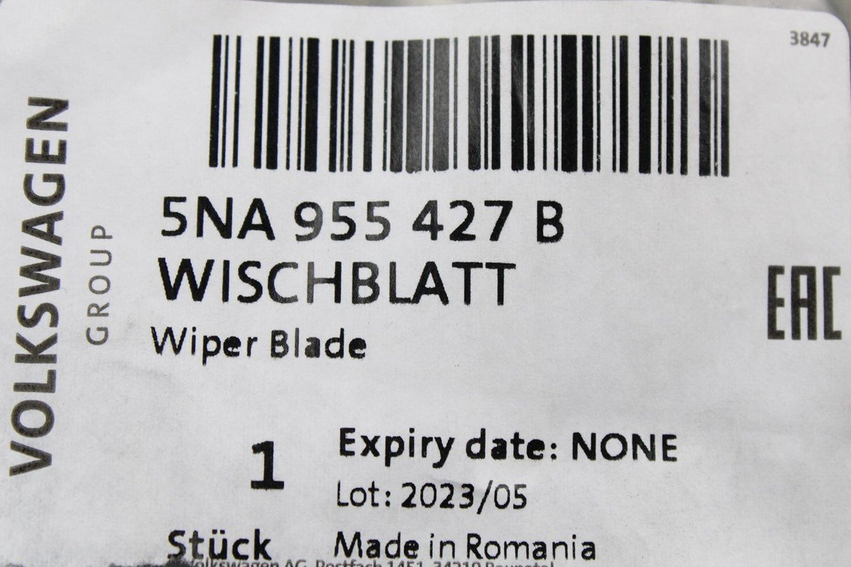 VW Tiguan SEAT Tarraco 2016-on aero wiper blade (rear) 5NA955427B