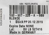 VW Golf MK7 2013-16 front radar sensor surround trim 5G0907225A 9B9