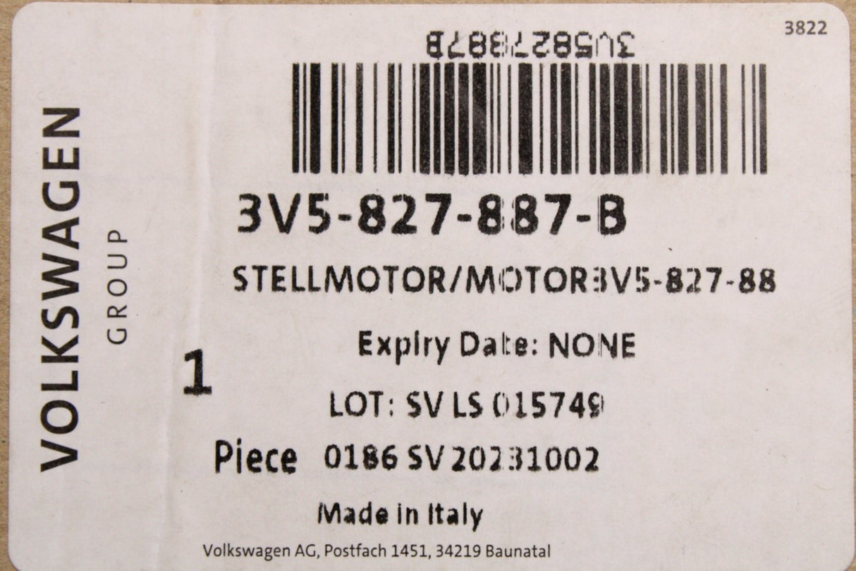 Audi A4 A5 Q5 e-tron RS4 RS5 Skoda Superb boot servo motor 3V5827887B