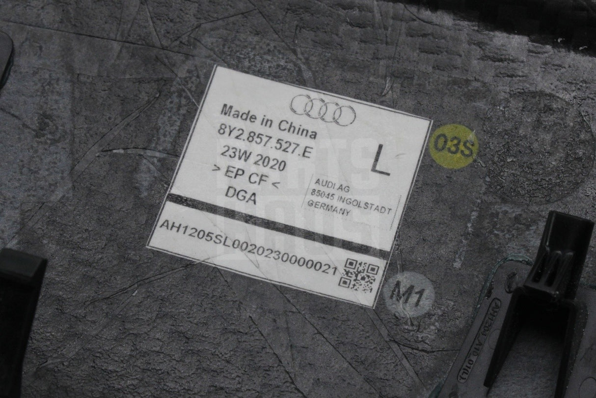 Audi A3 S3 RS3 21-on RHD carbon fibre wing mirror covers set 8Y2072531A 3Q0 / 8Y20725325A 3Q0