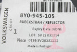 Audi A3 8Y 2020-on rear bumper reflector lens (left) 8Y0945105
