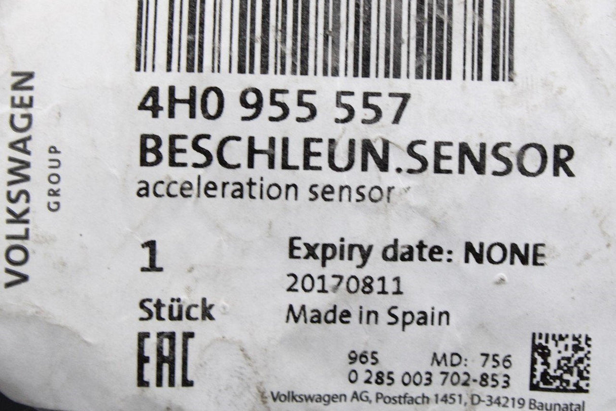 VW Polo 6R Audi A8 R8 Skoda SEAT airbag impact pressure sensor 4H0955557