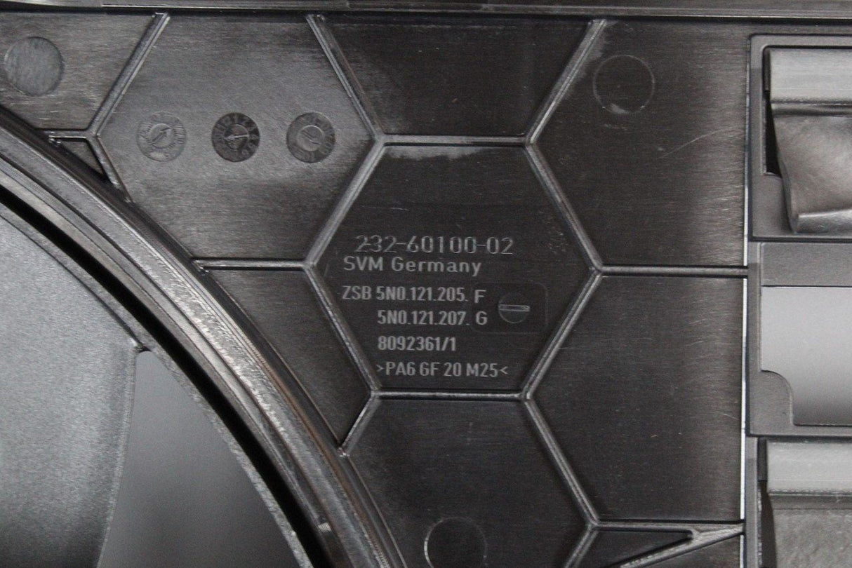 VW Tiguan 08-16 1.4 TSI Coolant radiator fan and carrier 5N0121205F 9B9