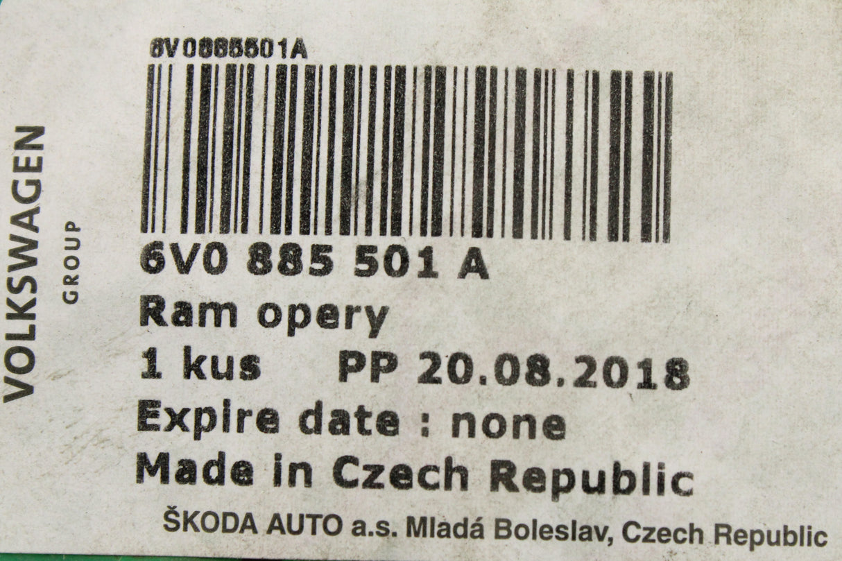 Skoda Fabia 6V 2015-21 rear seat backrest frame (left) 6V0885501A