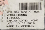 VW Touareg 2011-18 door window frame trim (front right) 7P0867672A 82V